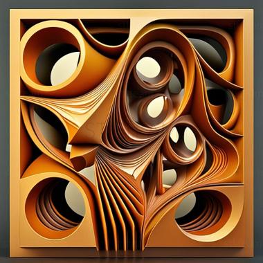 3D model abstract art (STL)